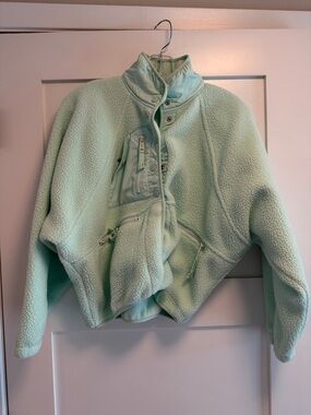 FP Movement Women's Mint Green Fleece Jacket